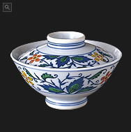 イメージ：花紋御飯茶碗