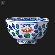 イメージ：牡丹紋八角小鉢